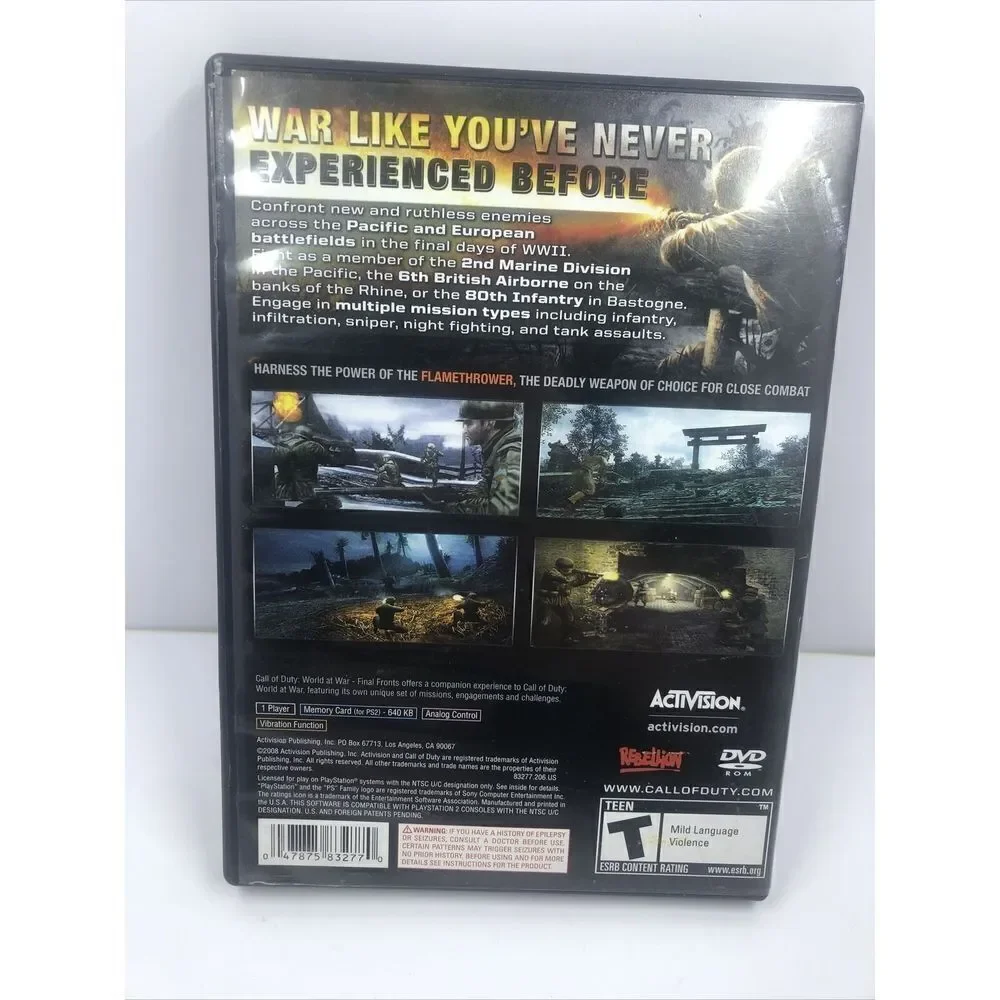*Call of Duty: Finest Hour - Sony PlayStation 2, And Call Of Duty World At War